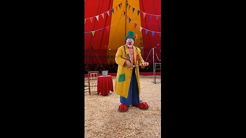 Crazy circus clown