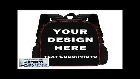 DIY Nylon Backpack Custom Personalized Large Capacity School Bags with Your Photos Review