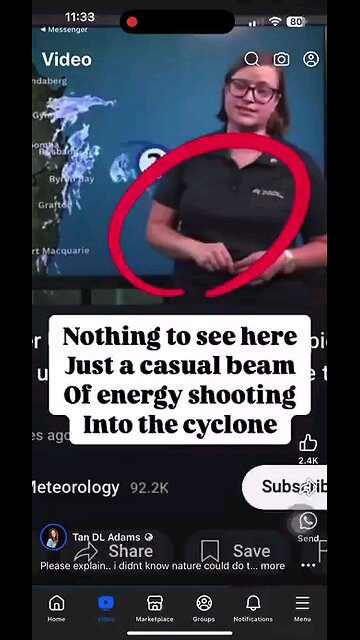 Australia- Cyclone Alfred-MSM Shows Weather Modification During Broadcast