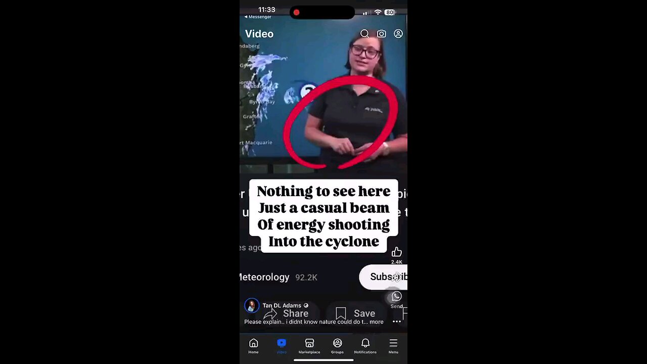 Australia- Cyclone Alfred-MSM Shows Weather Modification During Broadcast