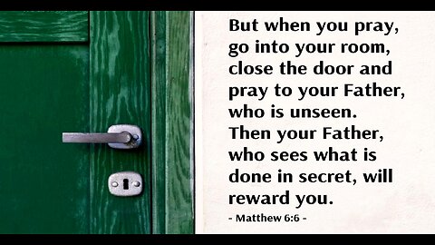AVOIDING HYPOCRISY IN PRAYER - DAILY DEVOTIONAL ❤️