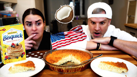 Brits Discover American Bisquick Impossible Coconut Cake for the first time !