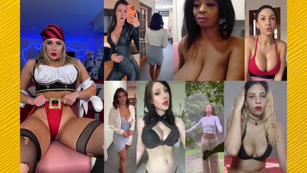 Huge Boobs / No Bra / Hard Nipples 91 - Big bank tiktok challenge ❤️ClipchampGirls 2025