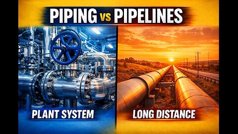 What is the difference between Piping and Pipe lines.
