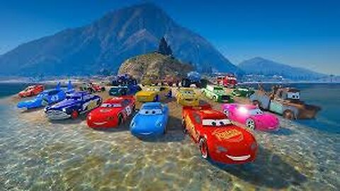 "Monster Cars Race on Snow ❄️🚗 | Funny Lightning McQueen & Friends Challenge"