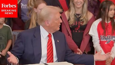 'Secret Service Is Worried About Them?': Trump Jokes As Girls Athletes Join Executive Order Signing