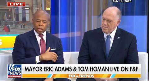 Eric Adams and Tom Homan Working Together to Plan NYC Deportations