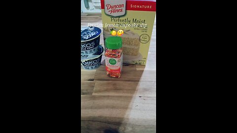 Protein lemon cupcake dip 🍋😋