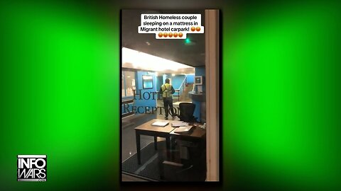 Native British Homeless Couple Sleep In The Parking Garage While Illegal Given Rooms In Hotel