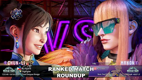 Kuya Kalbo SF6 Ranked Roundup. Chun Li Master Rank [Hori Fight Stick]