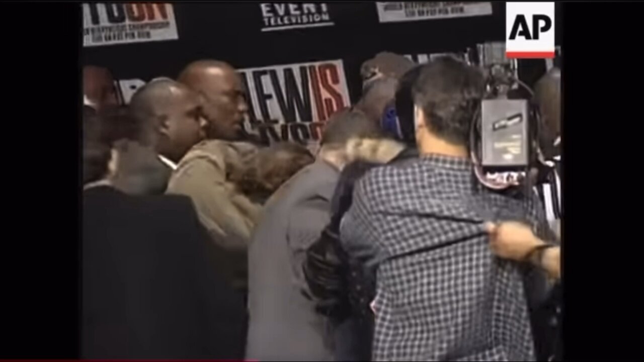 Tyson Lewis Press conference brawl! #lewistyson