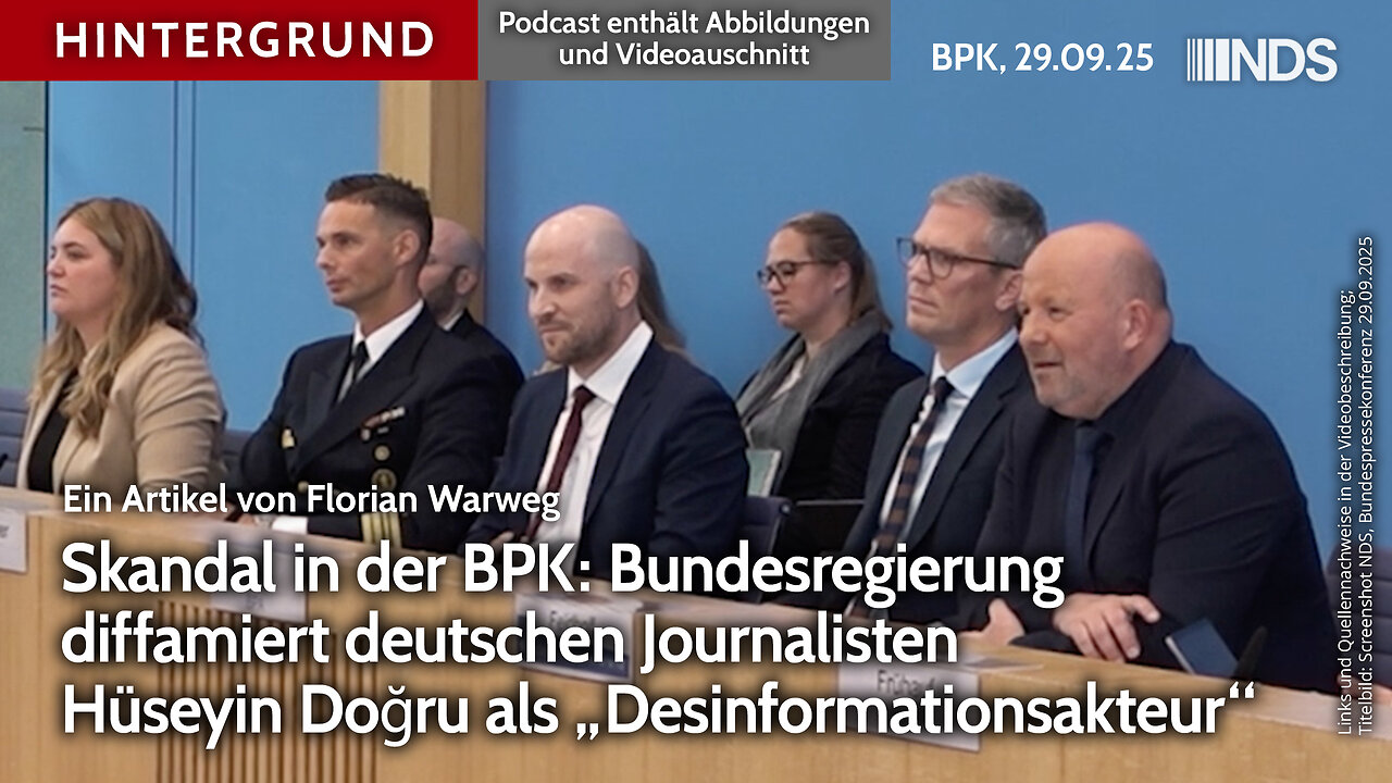 Skandal in der BPK: Bundesregierung diffamiert Hüseyin Doğru als „Desinformationsakteur“ | BPK HG
