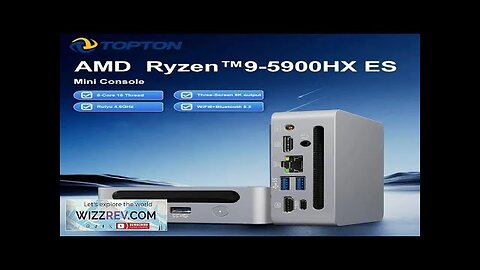 2024 Cheap Mini PC AMD Ryzen 9 5900HX ES Windows 11 Pro Review