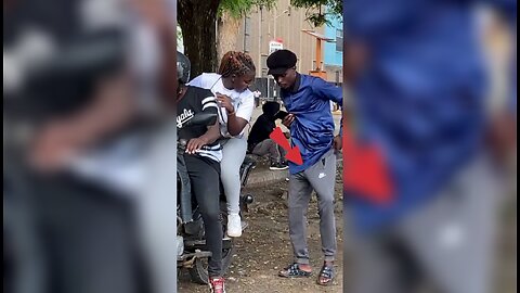 Why is she running away?! 😳😳🤷‍♂️