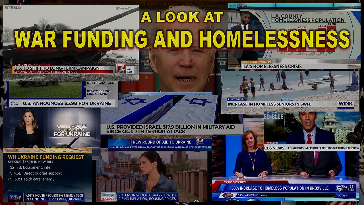 A look at war funding and homelessness.