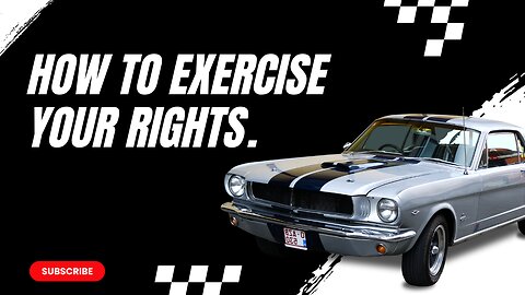 Establishing Your Rights At A Traffic Stop