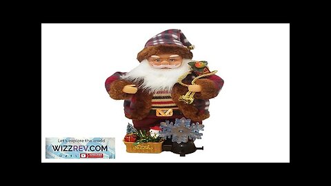 Cute Electric Santa Claus Doll With Rotatable Snowflake Shape Light Christmas Decoration Review