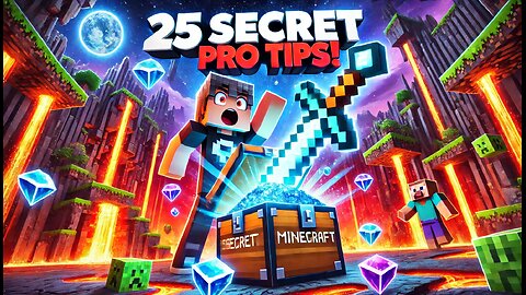 Minecraft Secrets: 25 Pro Tips You Need to Know 🏆✨ | Ultimate Guide for Beginners & Pros