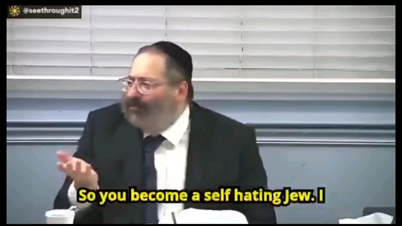 Rabbi speaks hard truths (seethroughit2 on X)