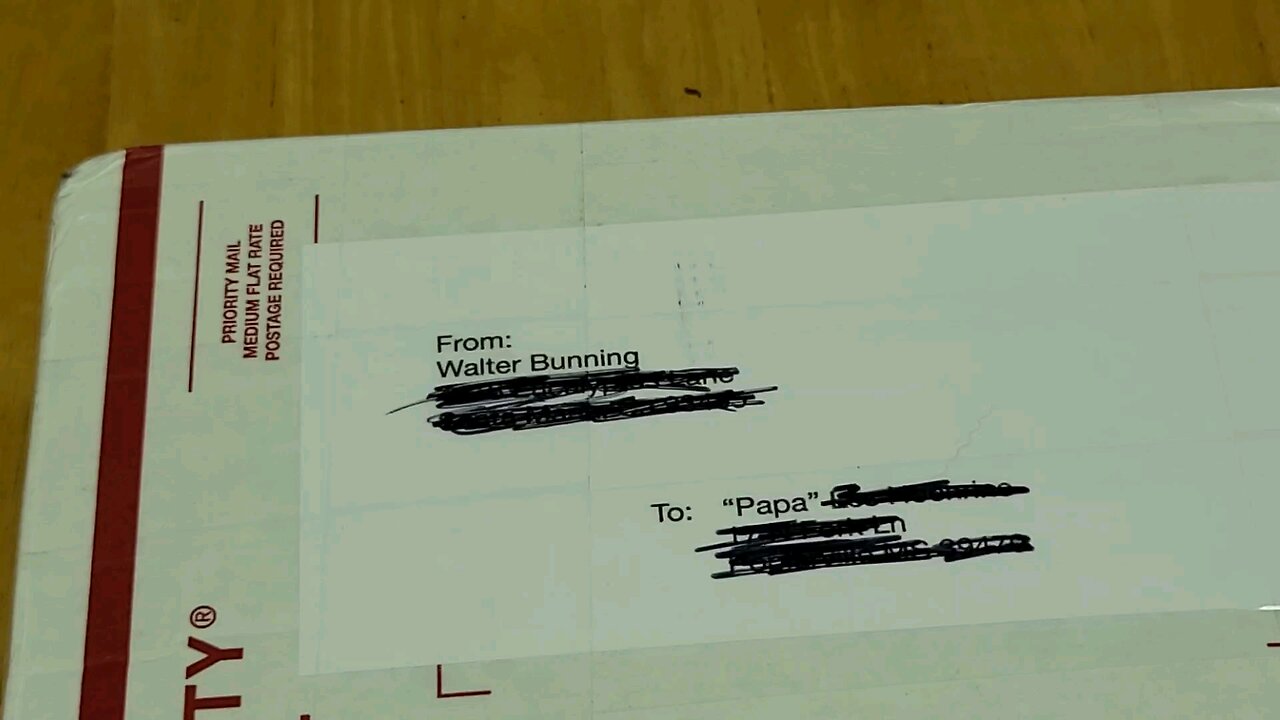 Mail Call from Walter Bunning (Viejo).