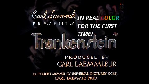 Frankenstein (1931) — In Real Color — Boris Karloff — Full Movie