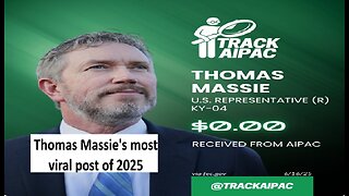 Thomas Massie post 0 dollar AIPIC recipient goes viral, mostly positive