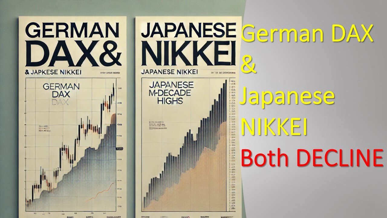 German DAX and Japanese NIKKEI both DECLINE