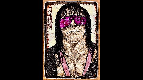 Bret Hart Pizza Art