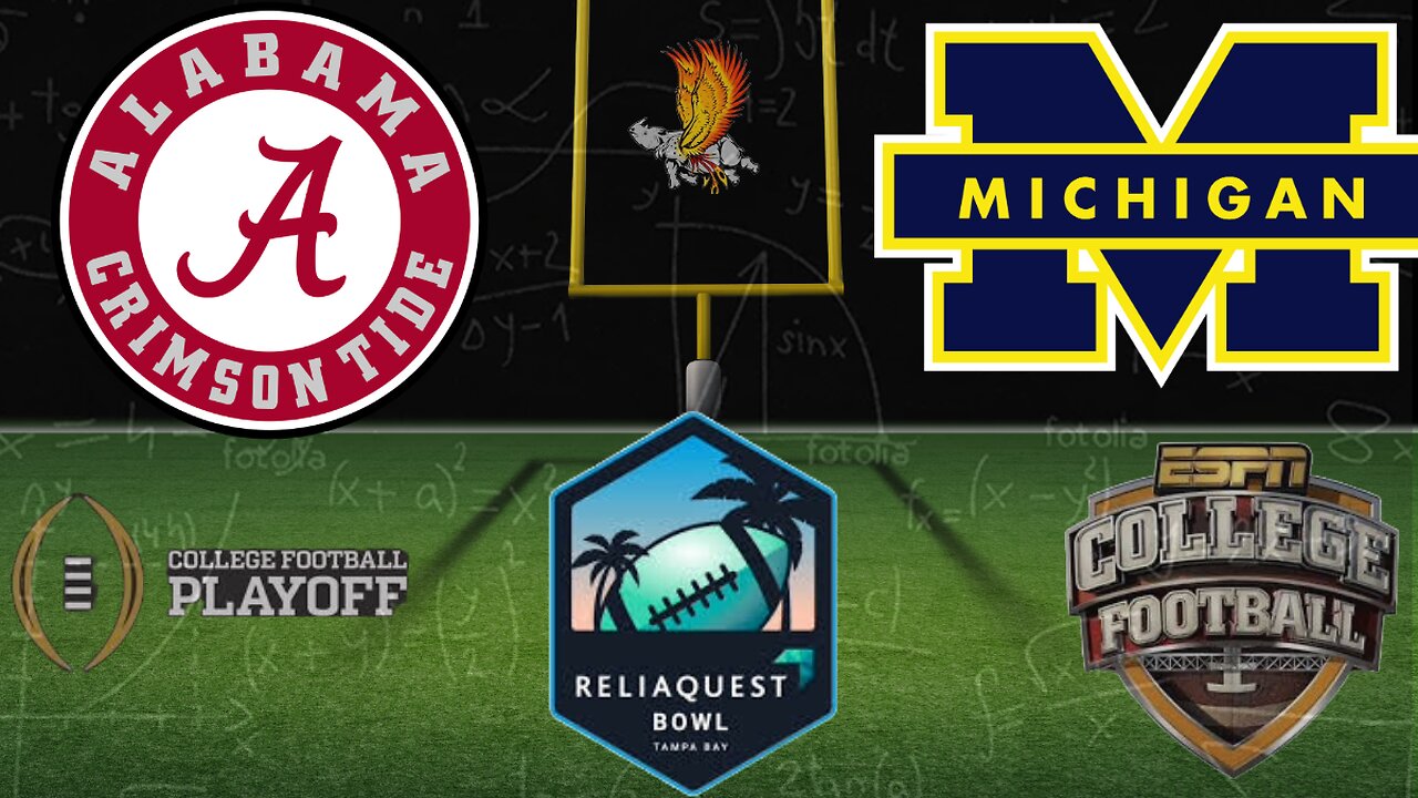 ReliaQuest Bowl: Alabama Vs Michigan LIVE STREAM, Watch Party, and Play by Play