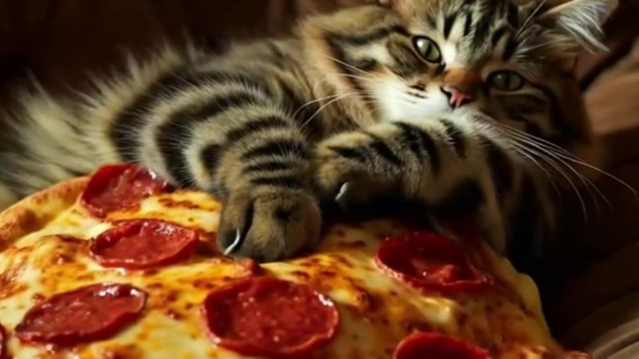 Pizza Belly Cat 🍕🐱