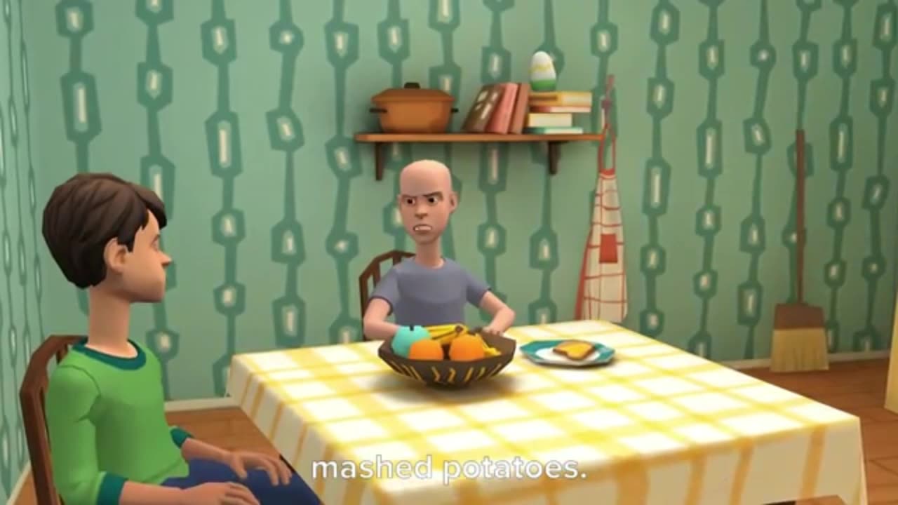 Classic Caillou Gets Grounded - Classic Caillou Refuses to Eat Yogurt Pudding (Deleted Version)