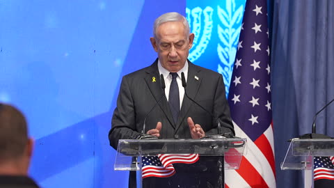PM Netanyahu speaking to 250 American St Legislators