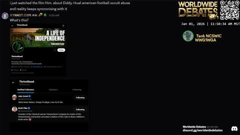 0260 WIDESTREAM - Worldwide Debates - YouTube/Twitch/Rumble