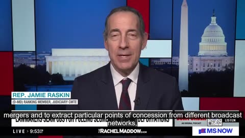 Raskin (D-MD) says Bari Weiss is "acting like... a reporter on the payroll of Vladimir Putin