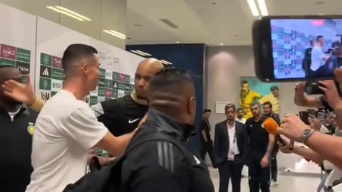 Cristiano Ronaldo left the Jewel Stadium
