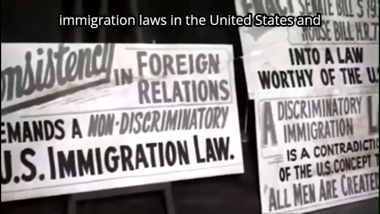 The jewish subversion of American Immigration law.
