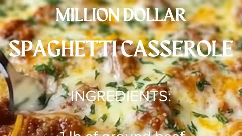 Million Dollar Spaghetti Casserole