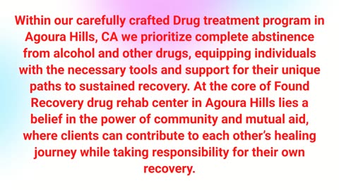 Found Recovery : Drug Treatment Center in Agoura Hills, CA