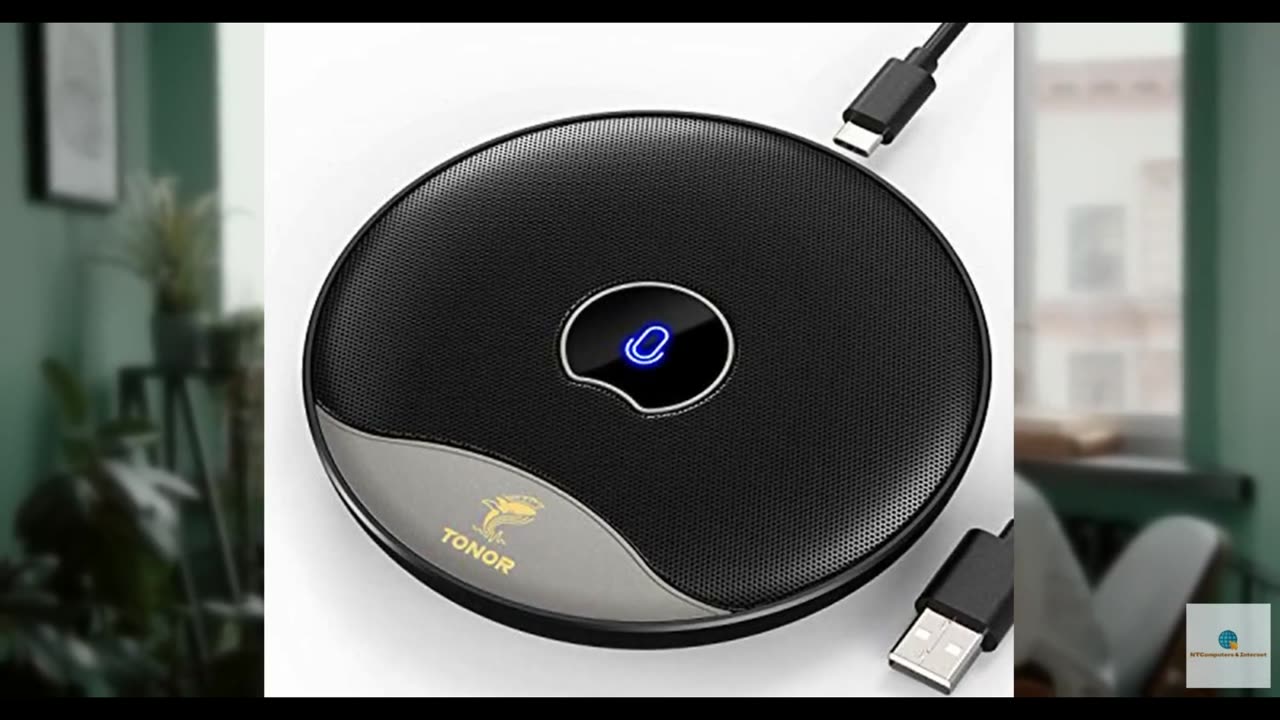 TONOR USB Conference Microphone, 360° Omnidirectional PC Computer Condenser Mic