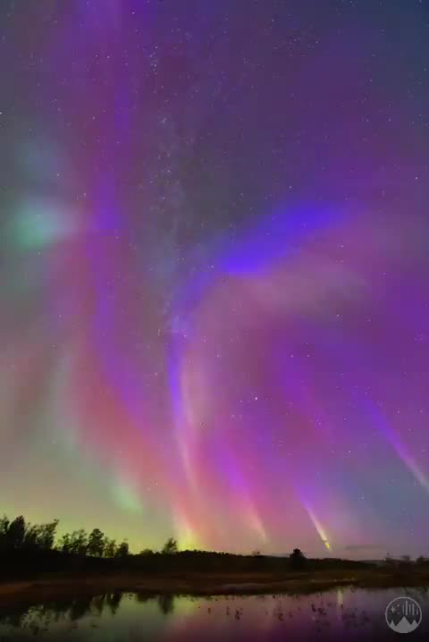 Des aurores boréales irréelles illuminent Malangen, en Norvège