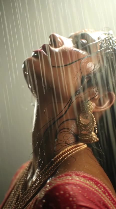 love rain falling over