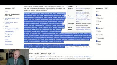 Chystia Freeland: The Ukrainian Candidate, Globalist Parasite & Deputy PM Moves On, Failing Upwards