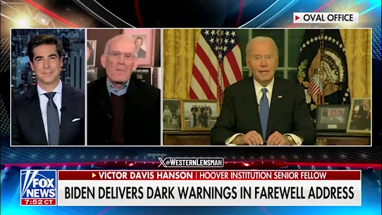 Victor Davis Hanson Can’t Stop Laughing While Talking About Joe Biden’s Farewell Address