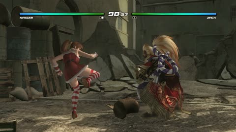 Dead or Alive 5 Last Round: Kasumi (costume 18) vs Zack - 4K
