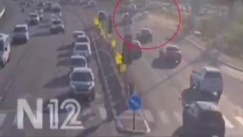 HORROR FOOTAGE: Palestinian TERRORIST mows down Israelis standing at a