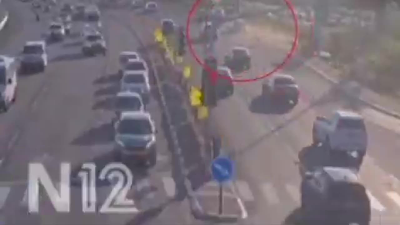 HORROR FOOTAGE: Palestinian TERRORIST mows down Israelis standing at a