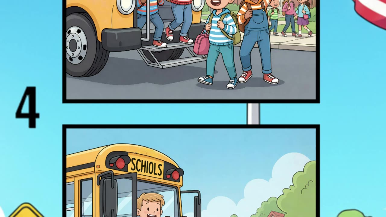 School Bus Arrival Time! 🚸🚌