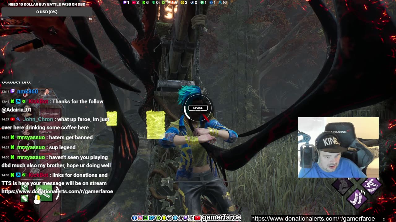 playing DBD new killer new survivior