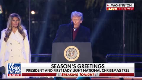President Trump quotes the Bible during the National Christmas Tree lighting