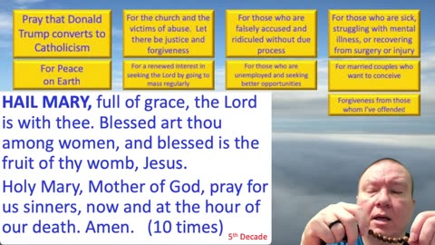 Mary's Daily Live Holy Rosary Prayer at 8:00 p.m. EDT 09/27/2025